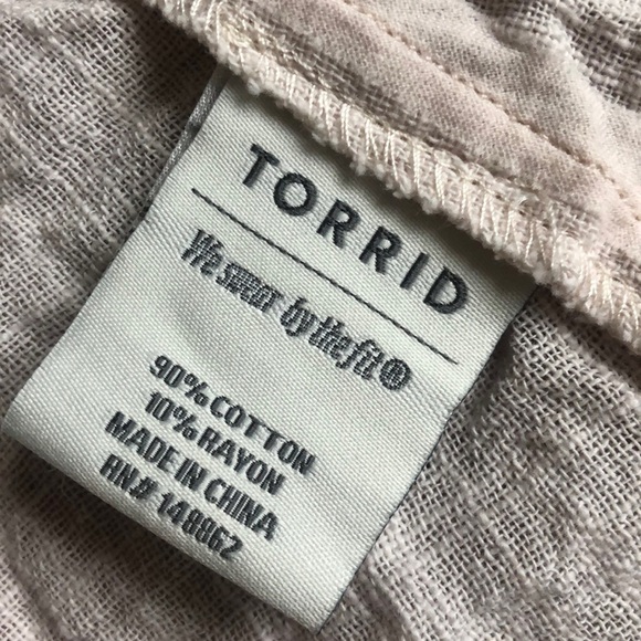 Torrid Gauzy Drape Front Vest - Picture 12 of 13